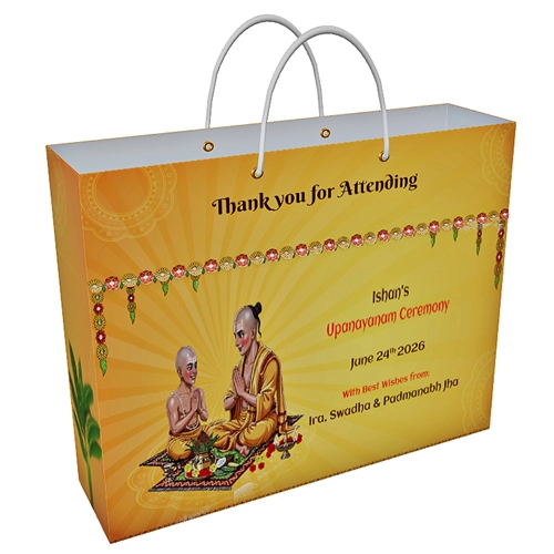 Personalized 2XL Size Upanayam Return Gift Bag